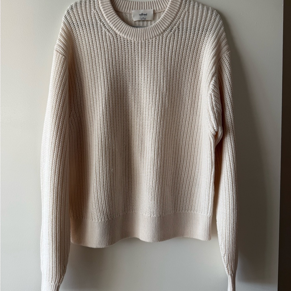 Wilfred Soft Cream Crew Neck Sweater